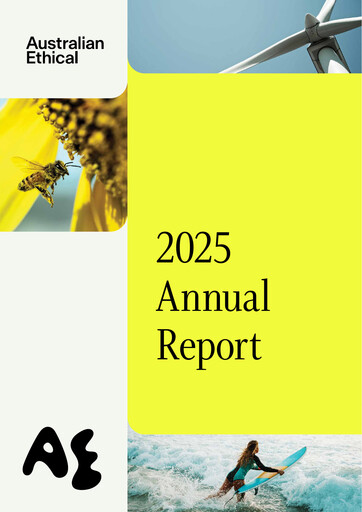 Miniature Australian Ethical Investment Limited Rapport annuel 2025