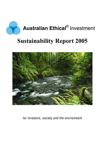 Vorschaubild Australian Ethical Investment Limited Nachhaltigkeitsbericht 2005