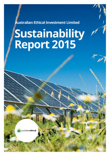 Vorschaubild Australian Ethical Investment Limited Nachhaltigkeitsbericht 2015