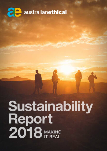 Vorschaubild Australian Ethical Investment Limited Nachhaltigkeitsbericht 2018