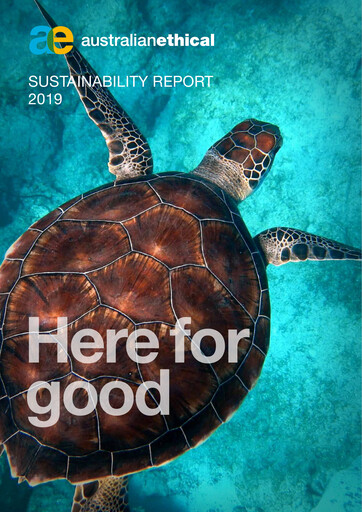 Vorschaubild Australian Ethical Investment Limited Nachhaltigkeitsbericht 2019