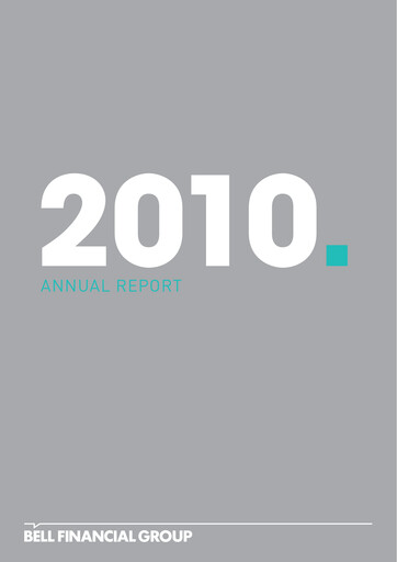 Thumbnail Bell Financial Group Annual Report 2010