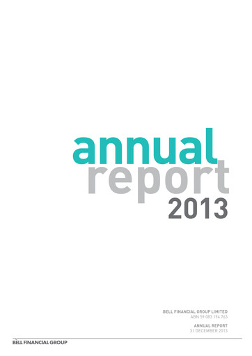 Thumbnail Bell Financial Group Annual Report 2013