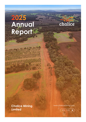 Thumbnail Chalice Mining Annual Report 2025