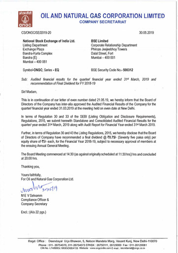 Thumbnail Oil & Natural Gas

 Financial Statement 2018-2019