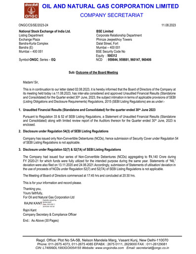 Vorschaubild Oil & Natural Gas

 Quartalsbericht 2023-q1