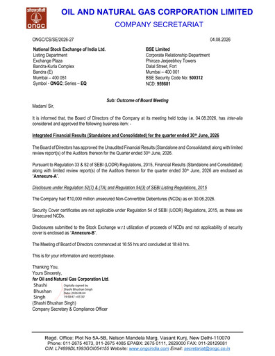 Vorschaubild Oil & Natural Gas

 Quartalsbericht 2026-q1