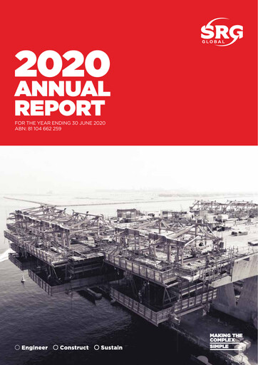 Thumbnail SRG Global Limited Annual Report 2020