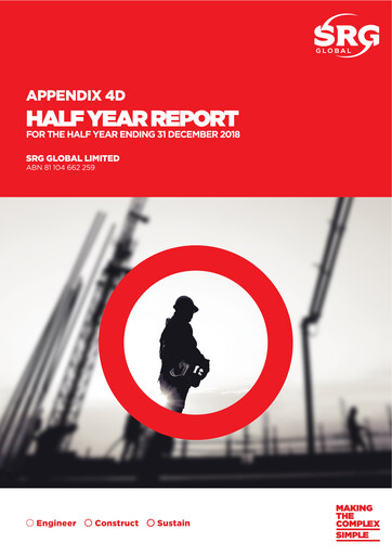 Thumbnail SRG Global Limited Half-year Report 2019-h1