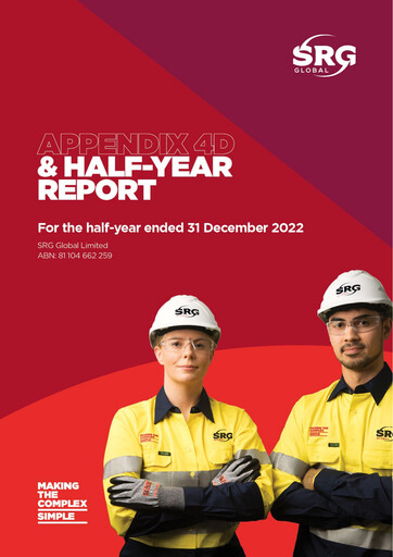 Thumbnail SRG Global Limited Half-year Report 2023-h1