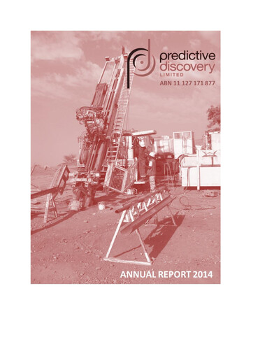 Thumbnail Predictive Discovery Limited Annual Report 2014
