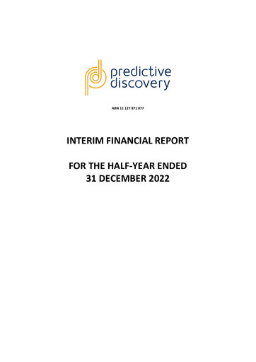 Thumbnail Predictive Discovery Limited Financial Report 2023-h1