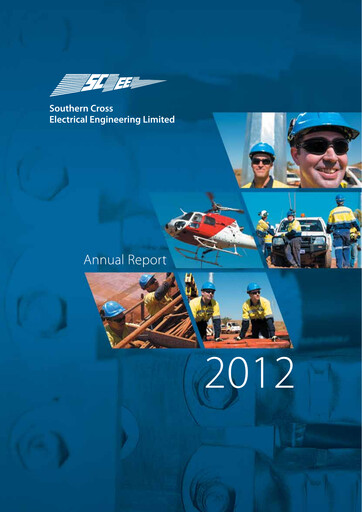 Thumbnail Southern Cross Electrical Engineering Annual Report 2012