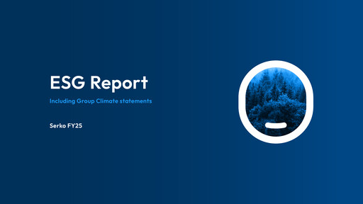 Thumbnail Serko Limited ESG Report 2025