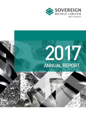 Thumbnail Sovereign Metals Annual Report 2017