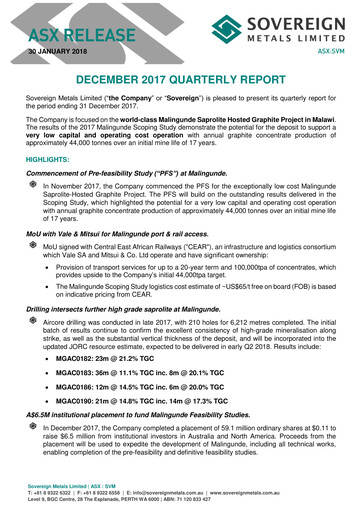 Thumbnail Sovereign Metals Quarterly Report 2017-q2