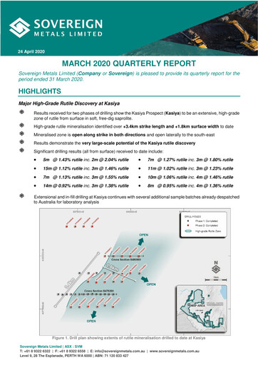 Thumbnail Sovereign Metals Quarterly Report 2020-q3