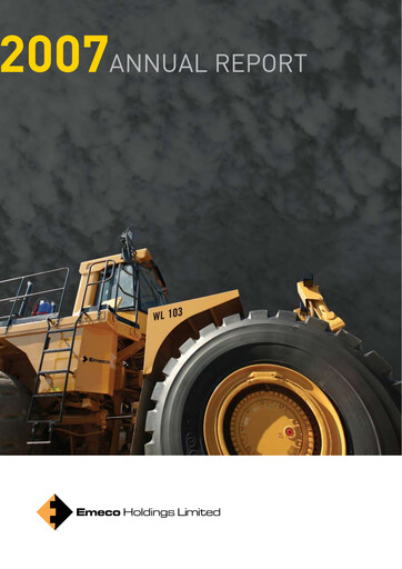 Thumbnail Emeco Holdings Annual Report 2007