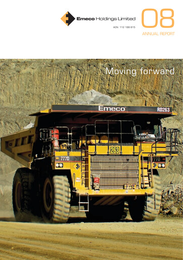 Thumbnail Emeco Holdings Annual Report 2008