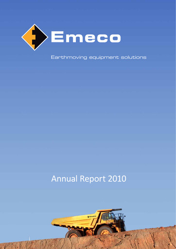 Thumbnail Emeco Holdings Annual Report 2010