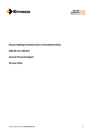 Thumbnail Emeco Holdings Annual Report 2014