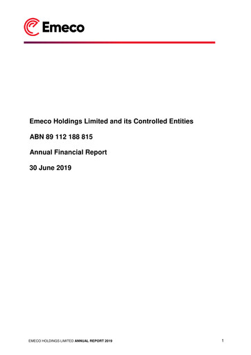 Thumbnail Emeco Holdings Annual Report 2019