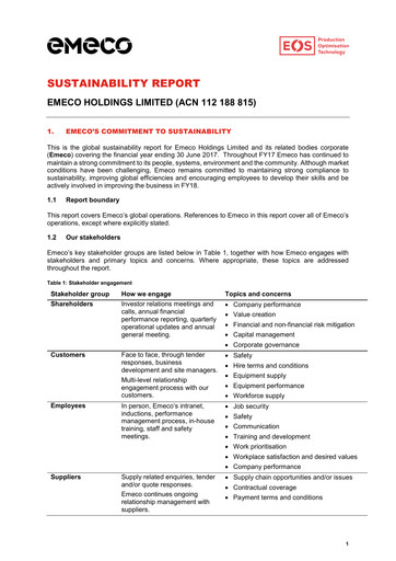 Thumbnail Emeco Holdings Sustainability Report 2017