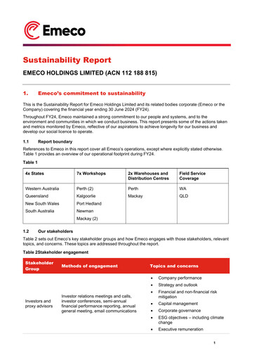 Thumbnail Emeco Holdings Sustainability Report 2024