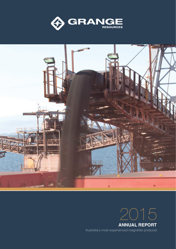 Thumbnail Grange Resources Annual Report 2015