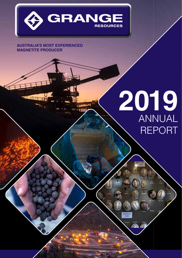 Thumbnail Grange Resources Annual Report 2019