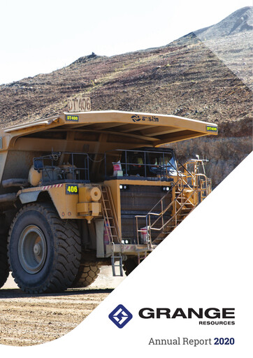 Thumbnail Grange Resources Annual Report 2020