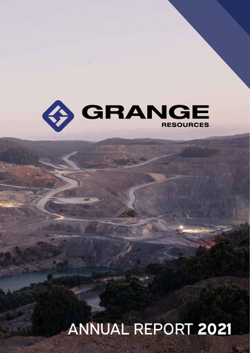 Thumbnail Grange Resources Annual Report 2021