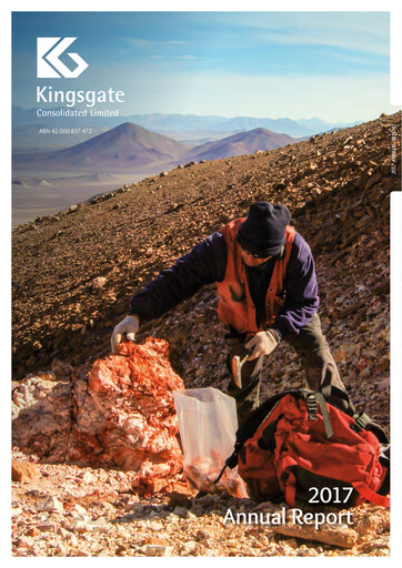 Thumbnail Kingsgate Consolidated Limited Annual Report 2017