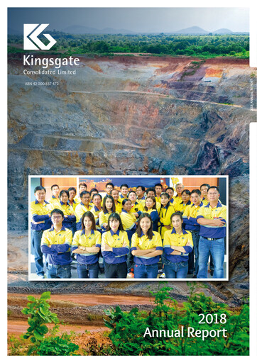 Thumbnail Kingsgate Consolidated Limited Annual Report 2018