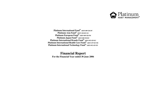 Thumbnail Platinum Capital Financial Statement 2006