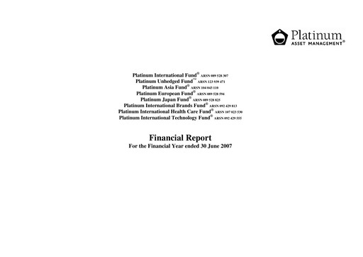 Thumbnail Platinum Capital Financial Statement 2007