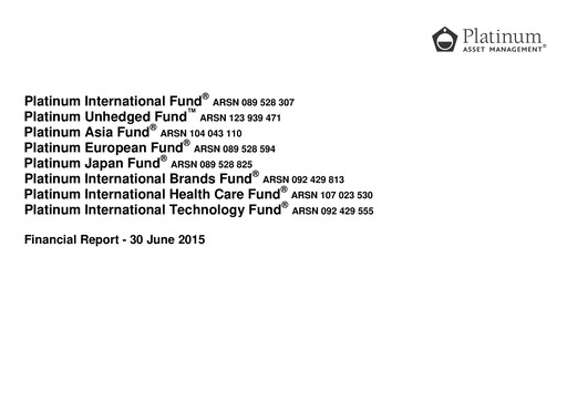 Thumbnail Platinum Capital Financial Statement 2015