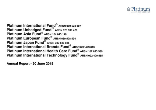 Thumbnail Platinum Capital Financial Statement 2018