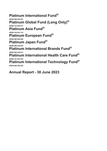 Thumbnail Platinum Capital Financial Statement 2023
