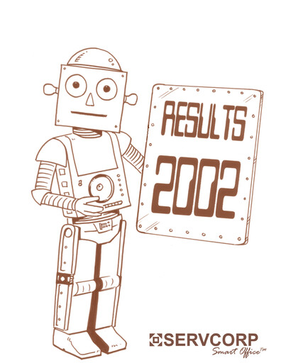 Miniature Servcorp Limited Rapport annuel 2002