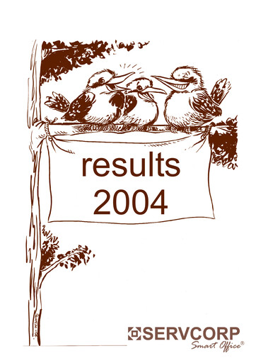 Miniature Servcorp Limited Rapport annuel 2004