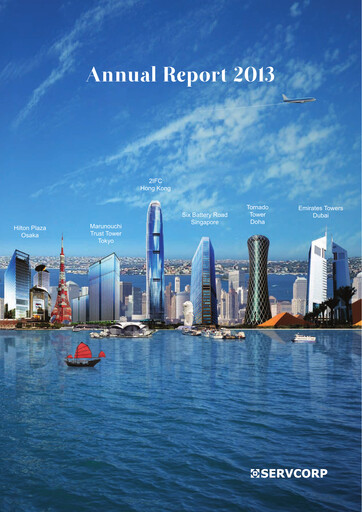 Miniature Servcorp Limited Rapport annuel 2013