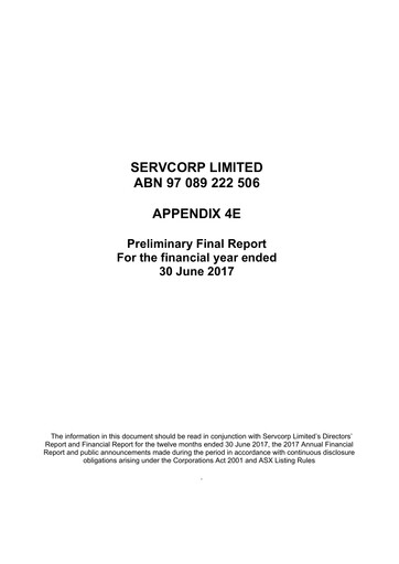 Thumbnail Servcorp Limited Financial Statement 2017