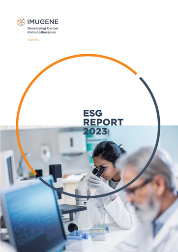 Thumbnail Imugene ESG Report 2023