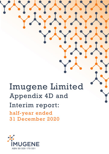 Miniature Imugene Rapport semestriel 2021-h1
