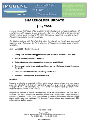 Vorschaubild Imugene Quartalsbericht 2009-q4