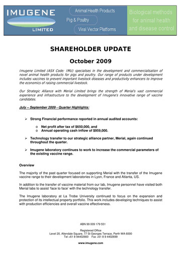 Vorschaubild Imugene Quartalsbericht 2010-q1