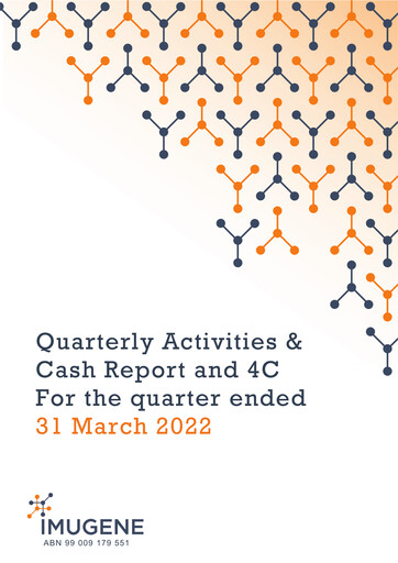 Thumbnail Imugene Quarterly Report 2022-q1