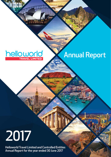 Miniature Helloworld Travel Rapport annuel 2017