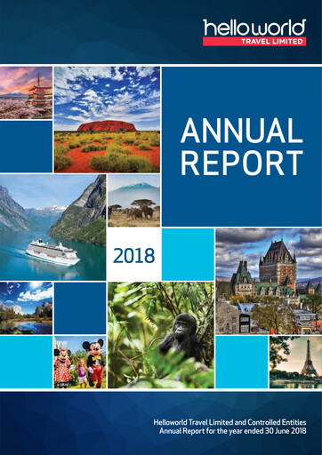 Miniature Helloworld Travel Rapport annuel 2018